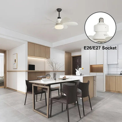 LED Plafondventilator Lamp - Afstandsbediening - Geen Bedrading Nodig-Fans-De Bazelaar