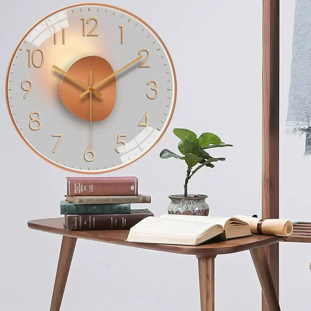 Analoge Wandklok - Klassiek Design - Stille Werking-Wall Clocks-De Bazelaar