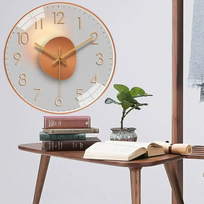 Analoge Wandklok - Klassiek Design - Stille Werking-Wall Clocks-De Bazelaar