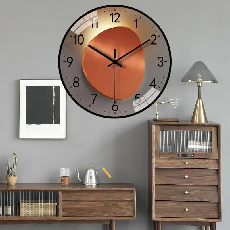Analoge Wandklok - Klassiek Design - Stille Werking-Wall Clocks-De Bazelaar