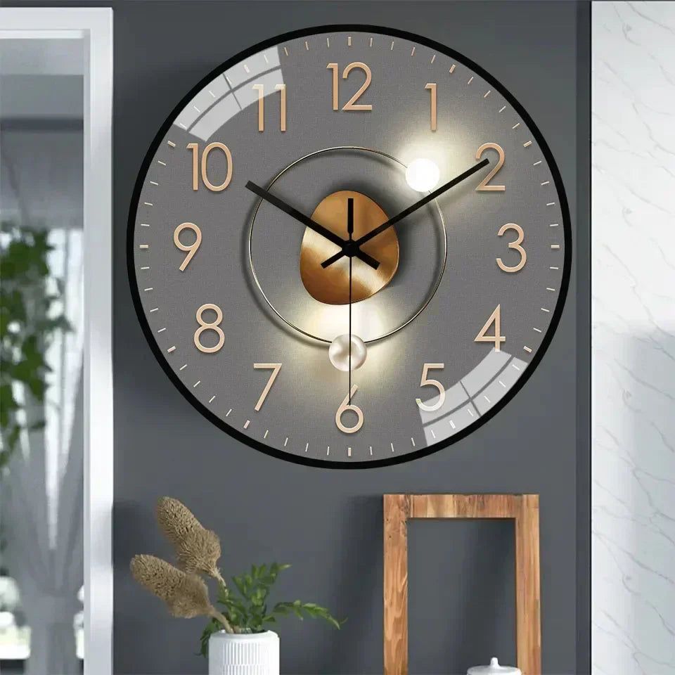 Analoge Wandklok - Klassiek Design - Stille Werking-Wall Clocks-De Bazelaar