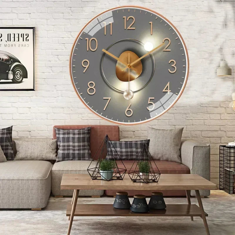 Analoge Wandklok - Klassiek Design - Stille Werking-Wall Clocks-De Bazelaar