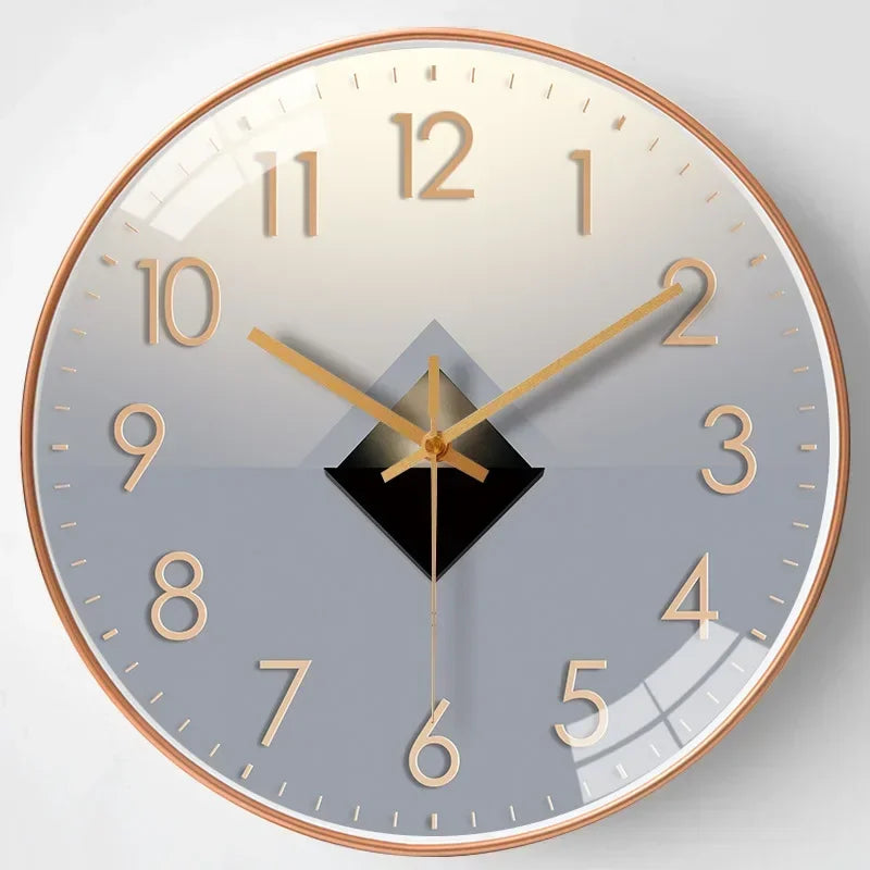 Analoge Wandklok - Klassiek Design - Stille Werking-Wall Clocks-De Bazelaar