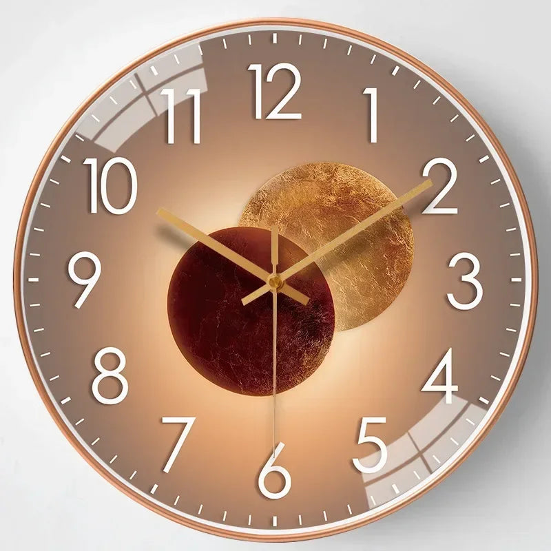 Analoge Wandklok - Klassiek Design - Stille Werking-Wall Clocks-De Bazelaar