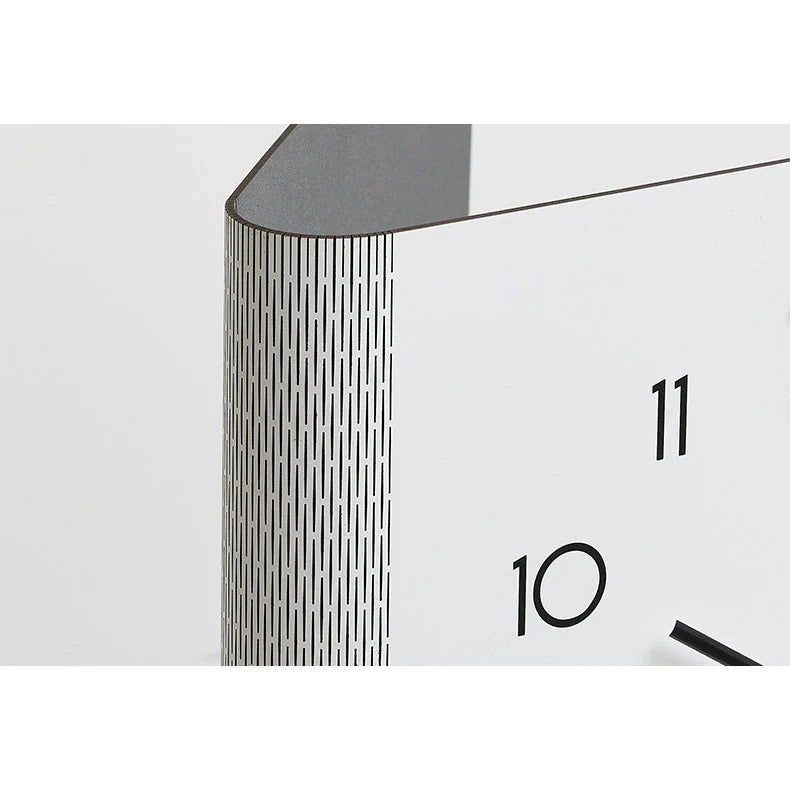 Dubbelzijdige Houten Hoek Wandklok - Minimalistisch - Uniek Design - Functioneel Decor-Wall Clocks-De Bazelaar