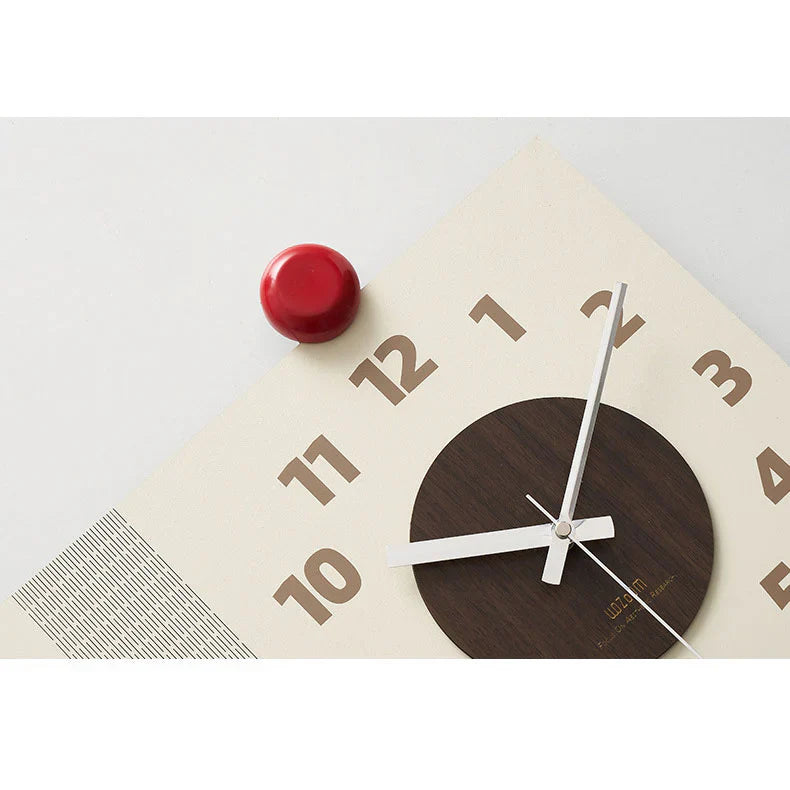 Dubbelzijdige Houten Hoekwandklok - Walnootdesign - Uniek en Stijlvol-Wall Clocks-De Bazelaar