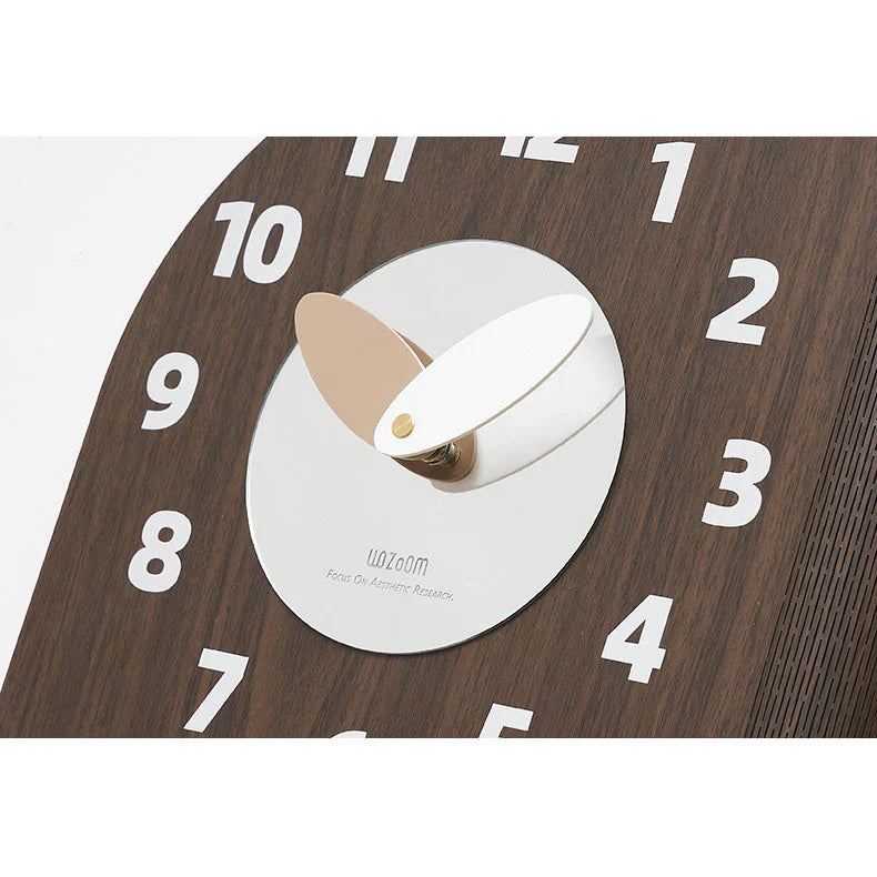 Dubbelzijdige Houten Hoekwandklok - Walnootdesign - Uniek en Stijlvol-Wall Clocks-De Bazelaar
