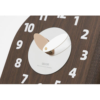 Dubbelzijdige Houten Hoekwandklok - Walnootdesign - Uniek en Stijlvol-Wall Clocks-De Bazelaar
