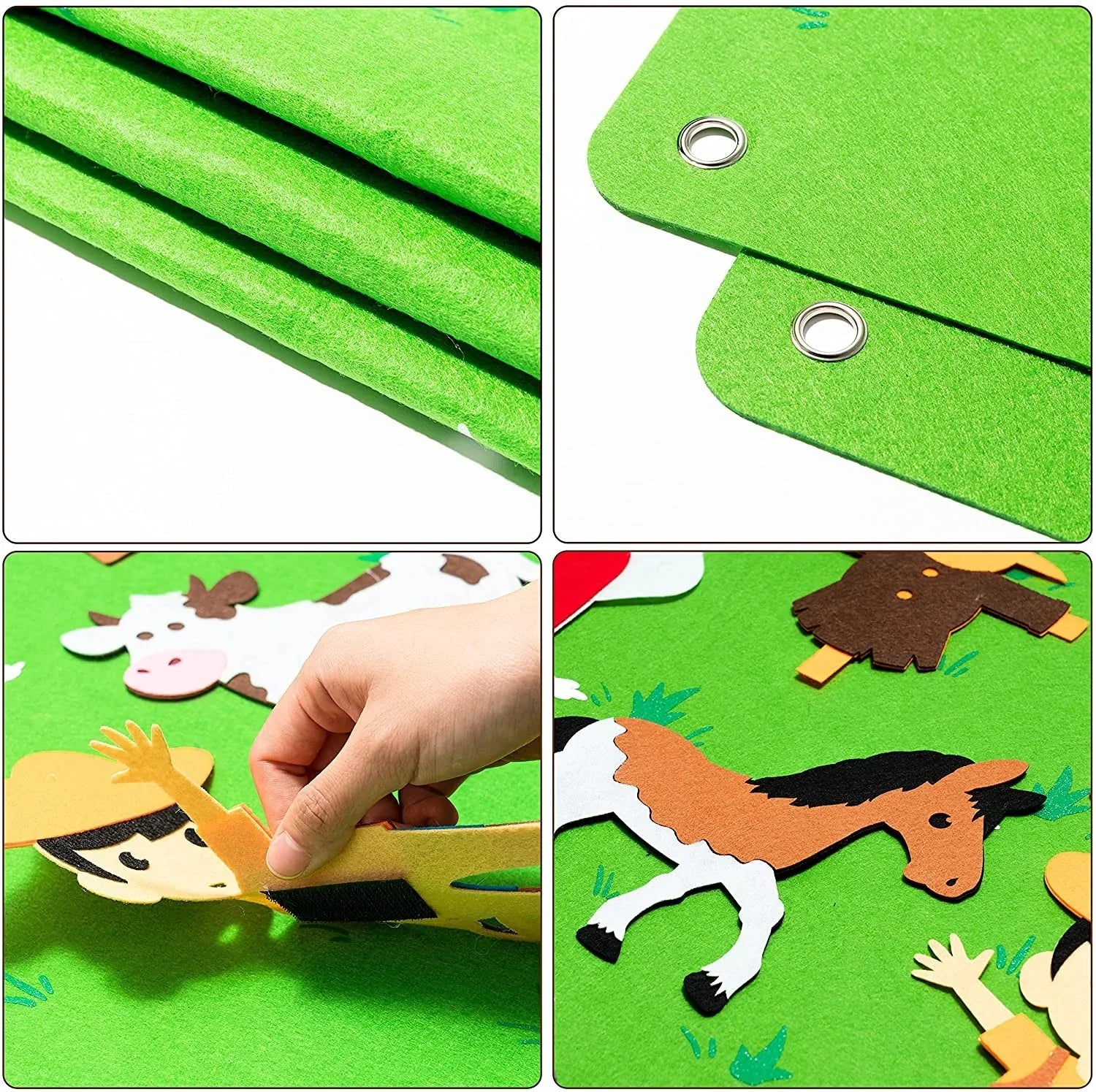 Dieren Viltbord - Educatief Speelplezier voor Kinderen-Educational Toys-De Bazelaar