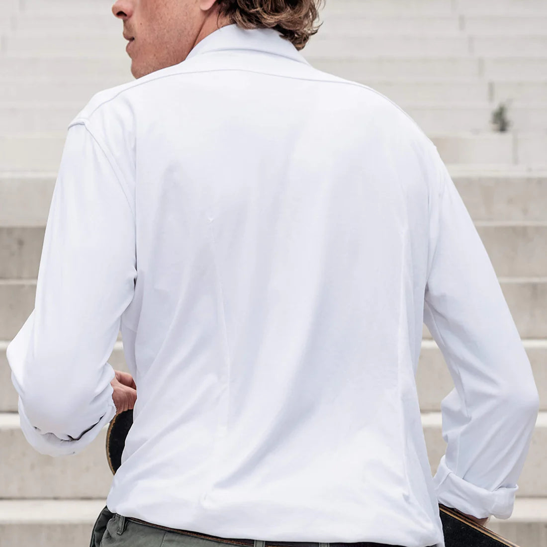 Herren-Stretchhemd – Immer ordentlich, nie bügeln 