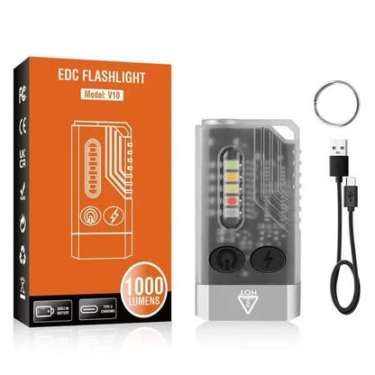EDC-Zaklamp | Rood UV-Blauw Licht | Super Helder 1000LM - #EDC-Zaklamp | Rood UV-Blauw Licht | Super Helder 1000LMDe Bazelaar
