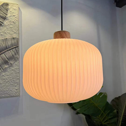 Vintage Houten LED Hanglamp – Warmte en Stijl voor Elk Interieur-lamp-De Bazelaar