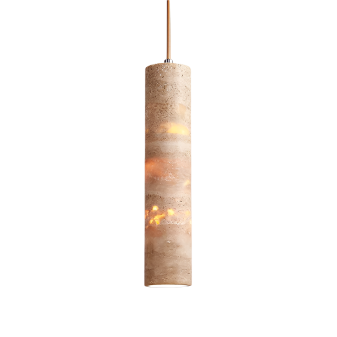 Luxe Crème Marmeren Hanglamp – Elegant en Modern Design