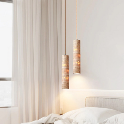 Luxe Crème Marmeren Hanglamp – Elegant en Modern Design
