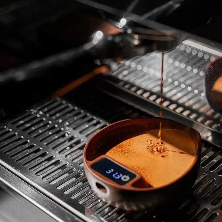 Elektronische Houten Koffieschaal - Nauwkeurig - Duurzaam - Stijlvol Bladontwerp-Coffee & Tea-De Bazelaar