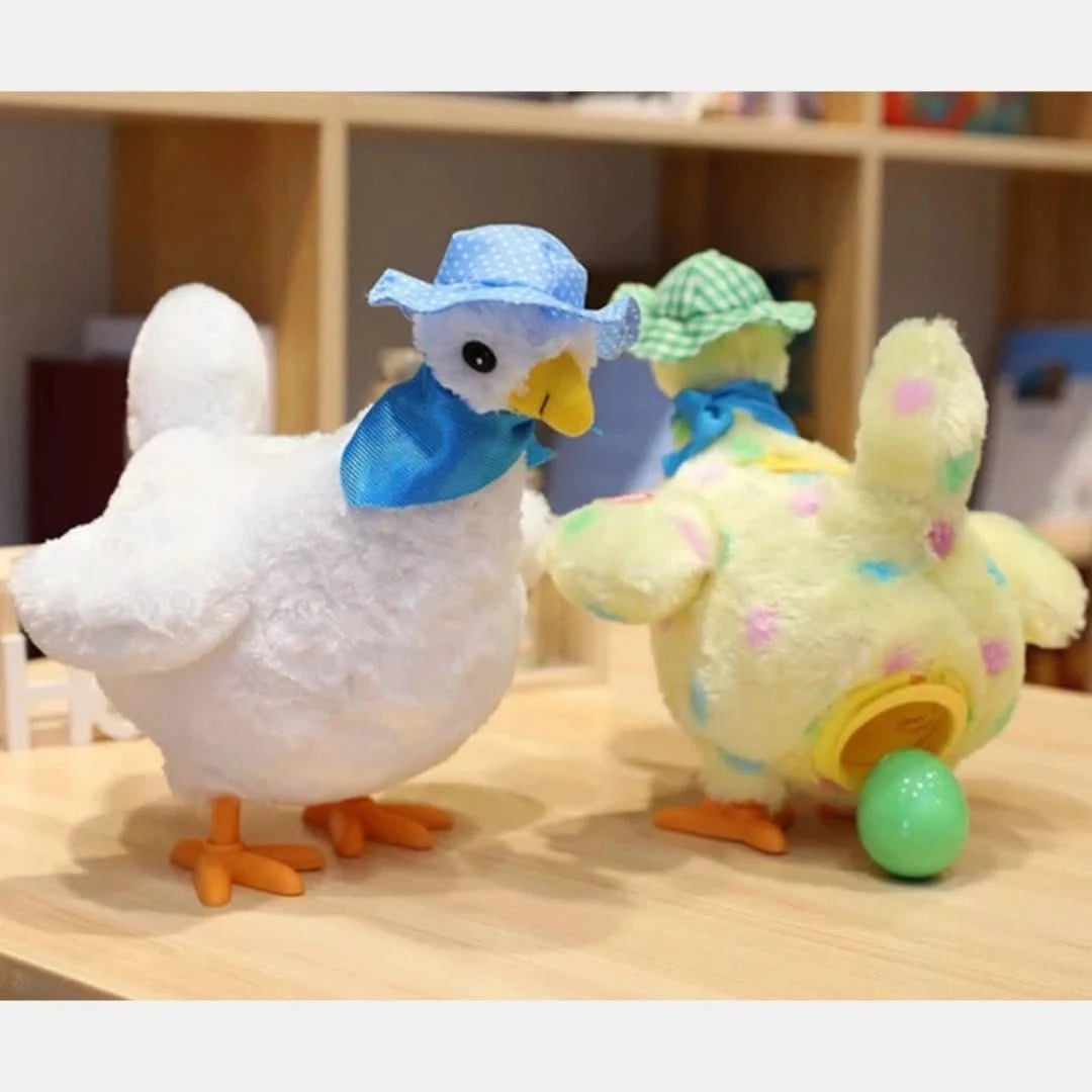 Elektrische gekke pluche kip - #Elektrische gekke pluche kipDe Bazelaar