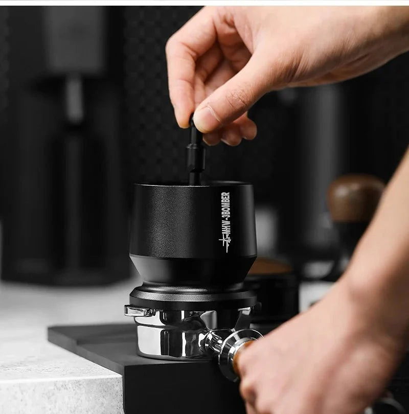Espresso Doseer Trechter - Perfecte Dosering - Inclusief Roerstaaf-Coffee & Tea-De Bazelaar