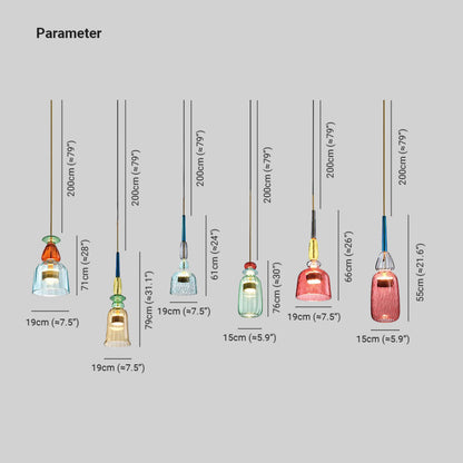 Elegante LED Glas Hanglamp Madre - Modern en Sfeervol