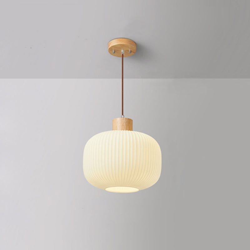 Vintage Houten LED Hanglamp – Warmte en Stijl voor Elk Interieur-lamp-De Bazelaar