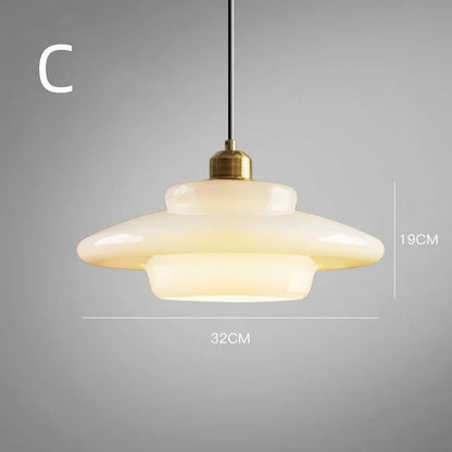 Tijdloze Witte Glazen Hanglamp voor een Elegant Interieur-light decor-De Bazelaar