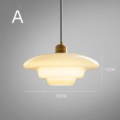 Tijdloze Witte Glazen Hanglamp voor een Elegant Interieur-light decor-De Bazelaar
