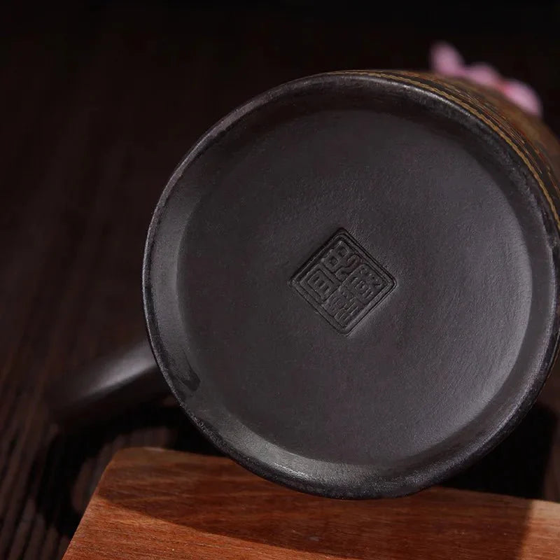 Handgemaakte Klei Theemok - Uniek Chinese Ontwerp - Perfect voor Theeliefhebbers-Coffee & Tea-De Bazelaar