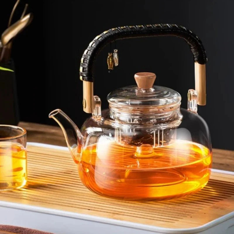 Hittebestendige Theepot - Met Infuser voor Perfecte Thee-Coffee & Tea-De Bazelaar