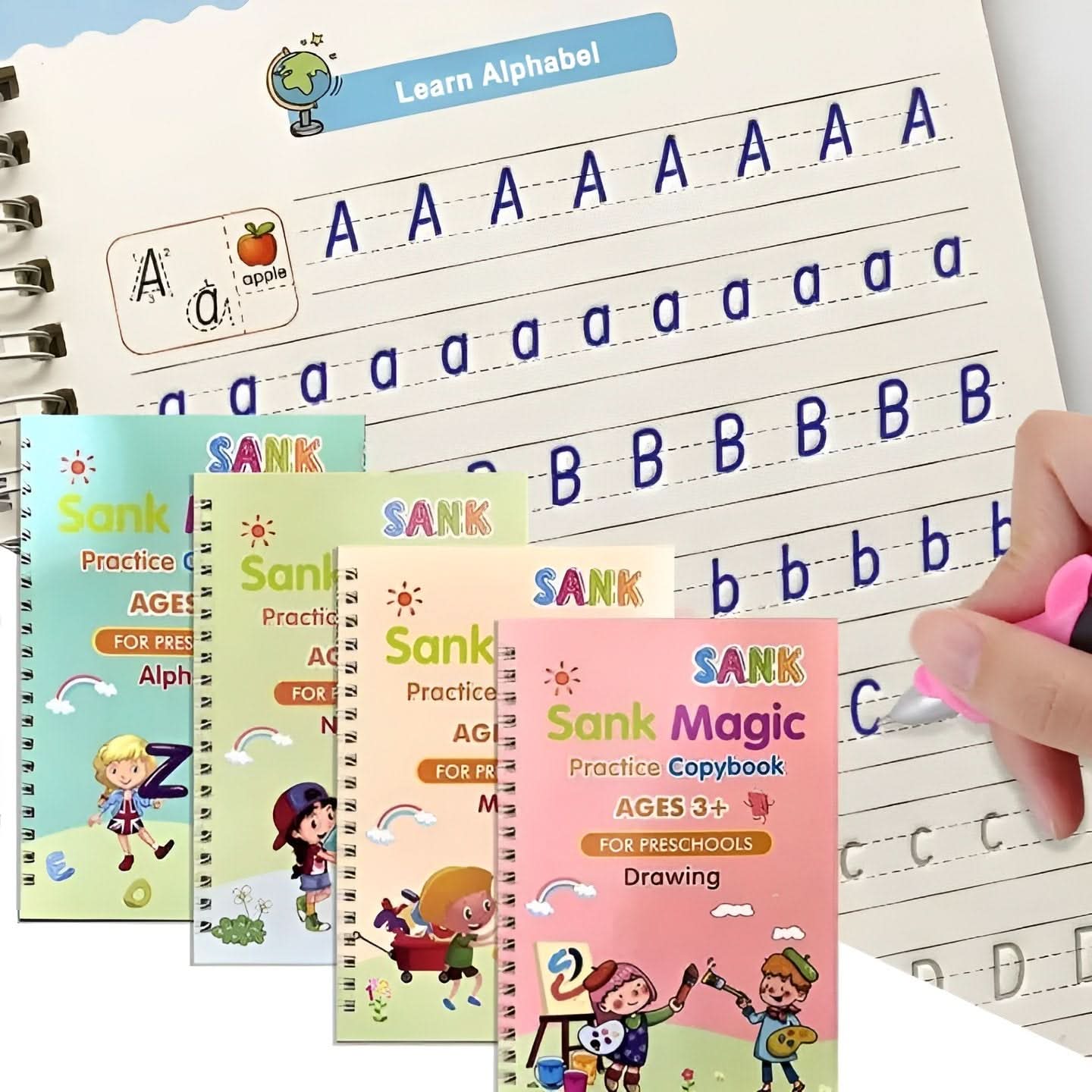 Herbruikbaar Traceerboek Set™ | 4 Boeken - #Herbruikbaar Traceerboek Set™ | 4 BoekenDe Bazelaar