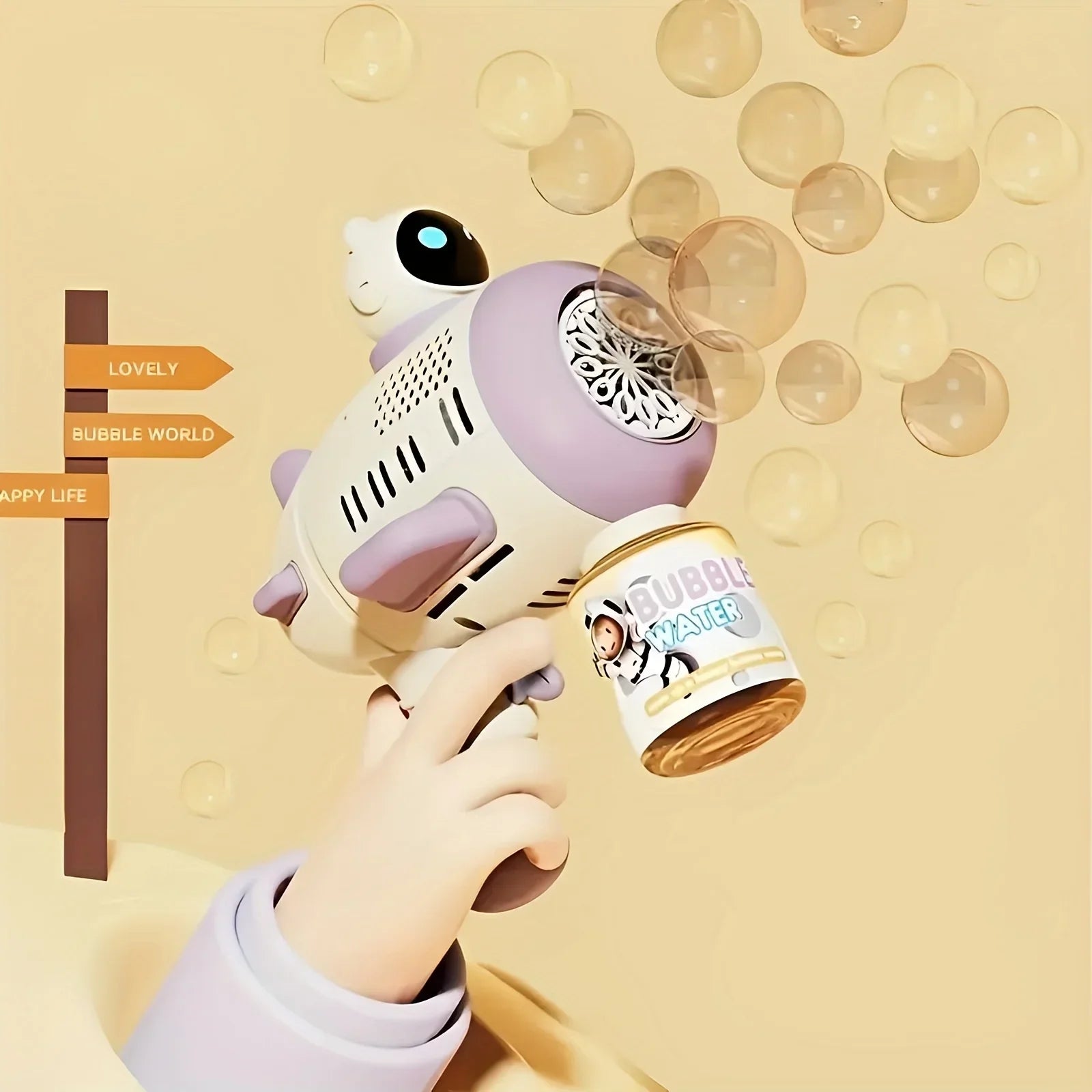 Spaceman Bubble Blaster - Innovatief Bubbelspeelgoed - Buitenplezier gegarandeerd-Toys-De Bazelaar