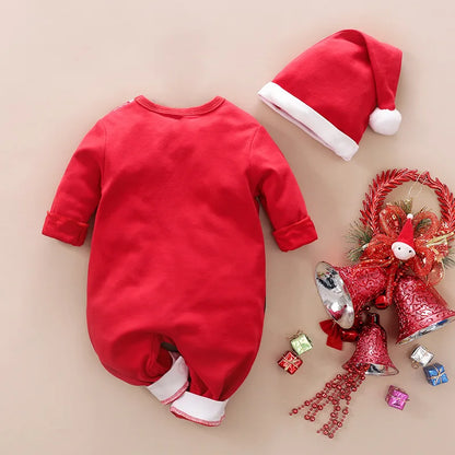 Baby's Eerste Kerstmis Outfit - Santa & Elf Romper (0-18M)-Toys-De Bazelaar