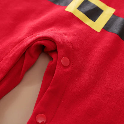 Baby's Eerste Kerstmis Outfit - Santa & Elf Romper (0-18M)-Toys-De Bazelaar