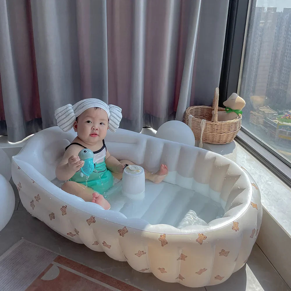 Blow Up Baby Bath™ - Veilig - Opblaasbaar - Voor Binnen en Buiten-Baby bath-De Bazelaar