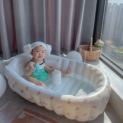 Blow Up Baby Bath™ - Veilig - Opblaasbaar - Voor Binnen en Buiten-Baby bath-De Bazelaar