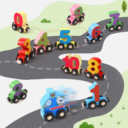 Magnetische Cijfer Trein - Educatief Speelgoed - Leerzaam en Leuk-Educational Toys-De Bazelaar