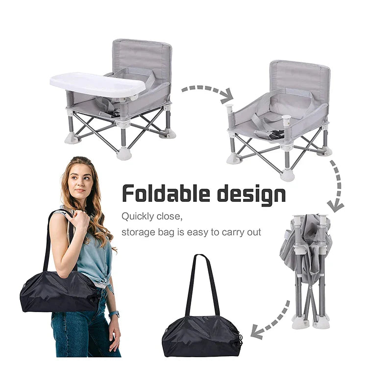 Draagbare Opvouwbare Kinderstoel - Comfortabel - Ruimtebesparend - Ideaal voor Reizen-foldable chair-De Bazelaar