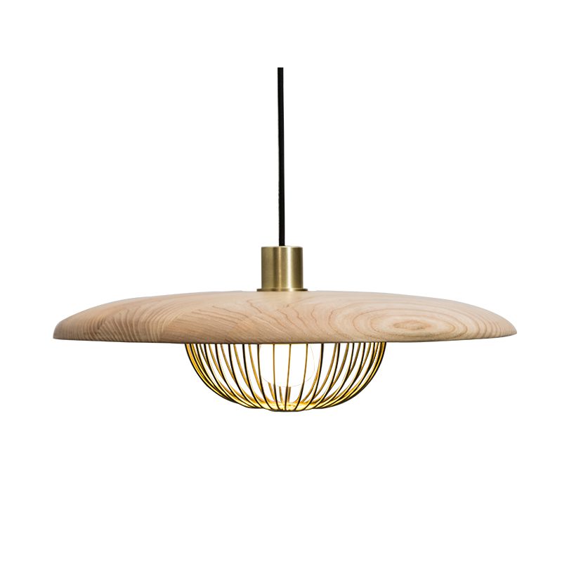 Kasa Nordic Houten Hanglamp met Metaal-light decor-De Bazelaar