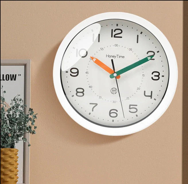 LearnTime - Stille Wandklok voor Kinderen - Educatief & Speels-Wall Clocks-De Bazelaar