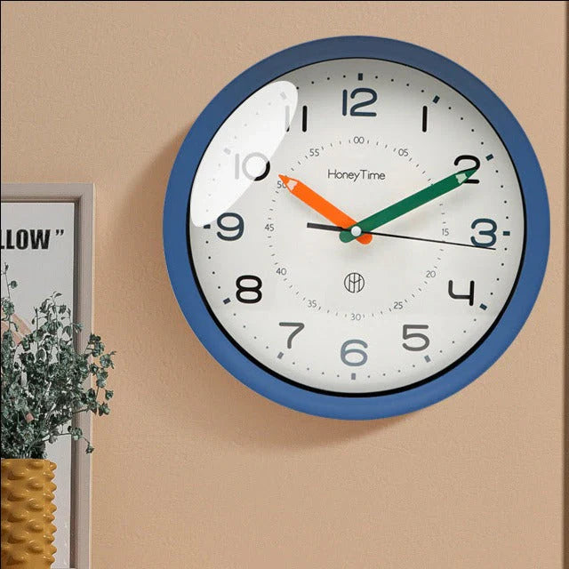 LearnTime - Stille Wandklok voor Kinderen - Educatief & Speels-Wall Clocks-De Bazelaar