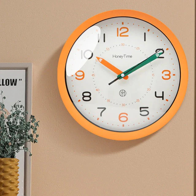 LearnTime - Stille Wandklok voor Kinderen - Educatief & Speels-Wall Clocks-De Bazelaar