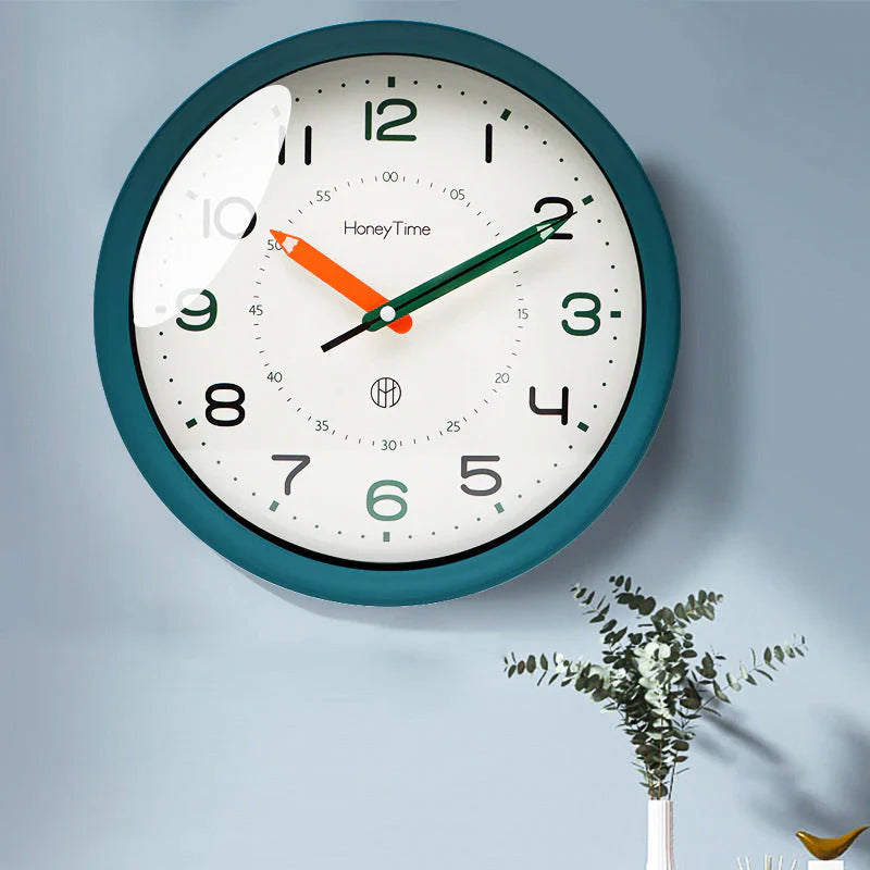 LearnTime - Stille Wandklok voor Kinderen - Educatief & Speels-Wall Clocks-De Bazelaar