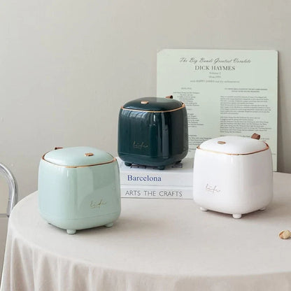 Luxe Decoratieve Tafelafvalbak Lattea - Stijlvol - Functioneel - Ruimtebesparend-Trash Bin-De Bazelaar