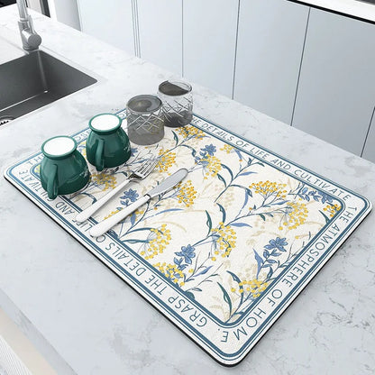 Super Absorberende Keukenmat - Groot - Sneldrogend - Ideaal voor Afvoer-Tableware & Dining Accessories-De Bazelaar