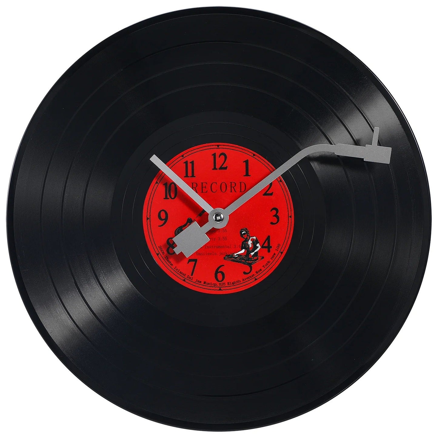 Vintage Vinyl Platen Wandklok - Uniek Decor - Tijdloos Design-Wall Clocks-De Bazelaar