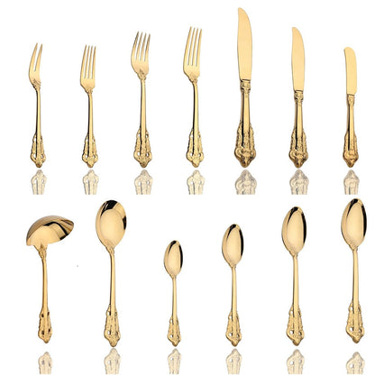 Britse-Inspiratie Bestekset - Tijdloze Elegantie - Perfect voor Dagelijks Dineren-Cutlery Sets-De Bazelaar