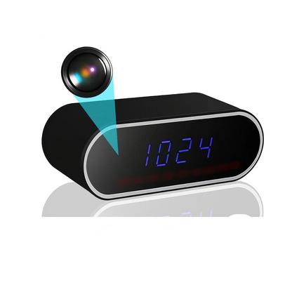 Mini HD Klokcamera - Bewegingsdetectie - Nachtzicht - Veiligheid-Wall Clocks-De Bazelaar