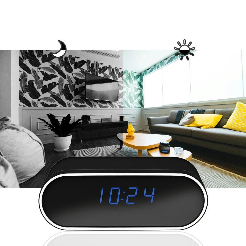 Mini HD Klokcamera - Bewegingsdetectie - Nachtzicht - Veiligheid-Wall Clocks-De Bazelaar