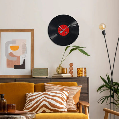 Vintage Vinyl Platen Wandklok - Uniek Decor - Tijdloos Design-Wall Clocks-De Bazelaar