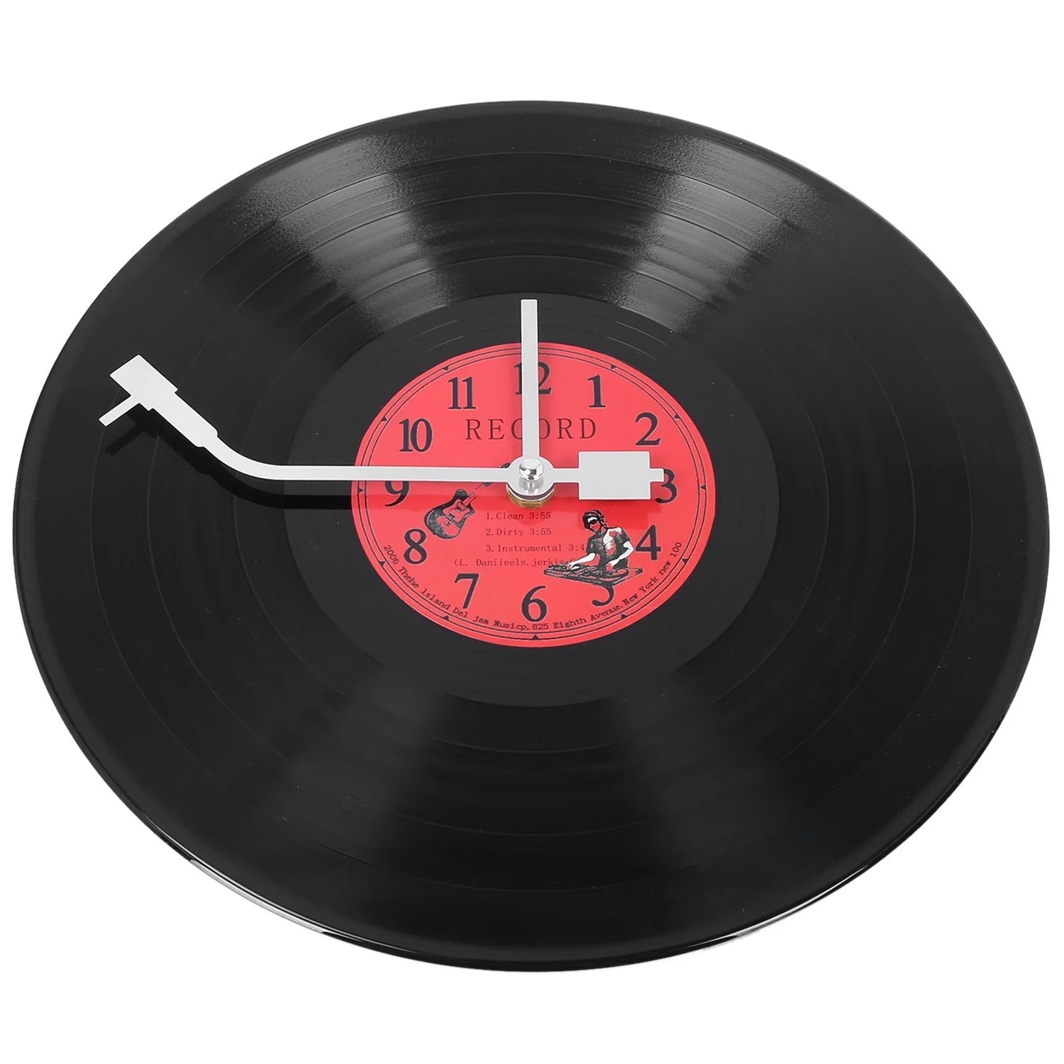 Vintage Vinyl Platen Wandklok - Uniek Decor - Tijdloos Design-Wall Clocks-De Bazelaar