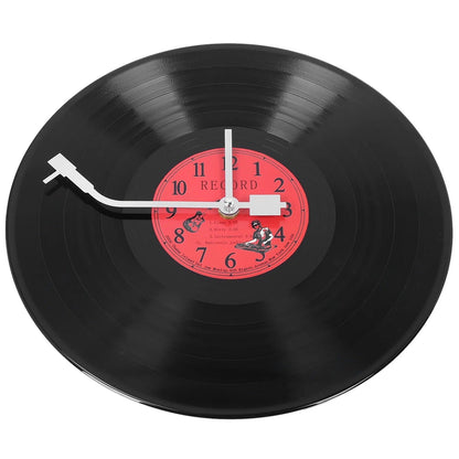 Vintage Vinyl Platen Wandklok - Uniek Decor - Tijdloos Design-Wall Clocks-De Bazelaar