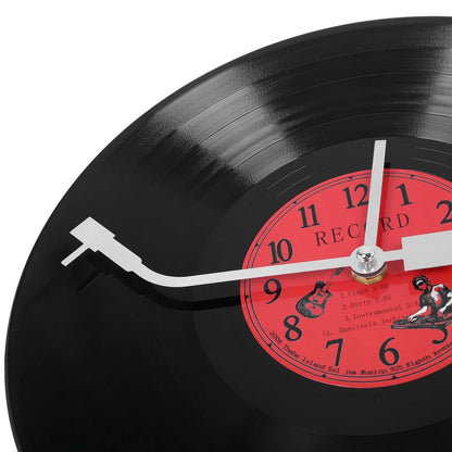 Vintage Vinyl Platen Wandklok - Uniek Decor - Tijdloos Design-Wall Clocks-De Bazelaar